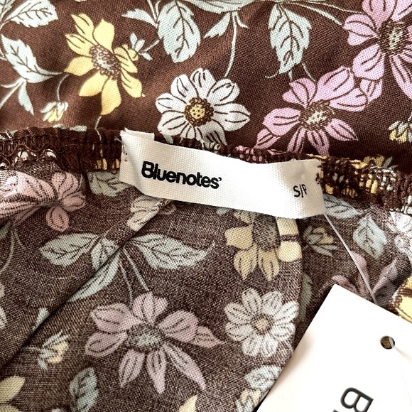 2/$25  NWT Bluenotes Floral Print Midi Dress with Slit - Small - Picture 9 of 10